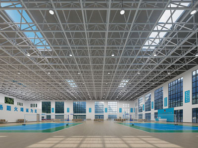 现代钢架体育馆 羽毛球馆3d模型 现代钢架体育馆 羽毛球馆