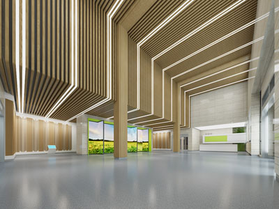 现代大堂前台接待3d模型 现代大堂前台接待