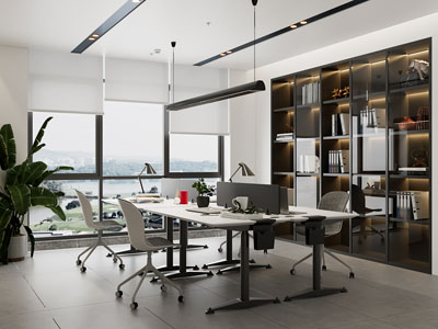 现代董事长 总经理办公室3d模型 现代董事长 总经理办公室