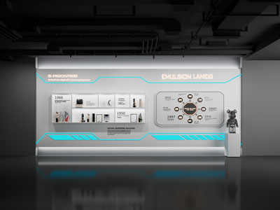 现代企业展厅 文化墙