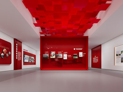 现代现代党建展厅展览3d模型 现代现代党建展厅展览