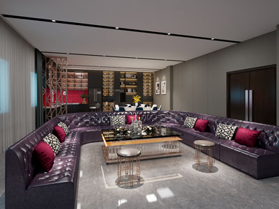 欧式KTV包房3d模型 欧式KTV包房