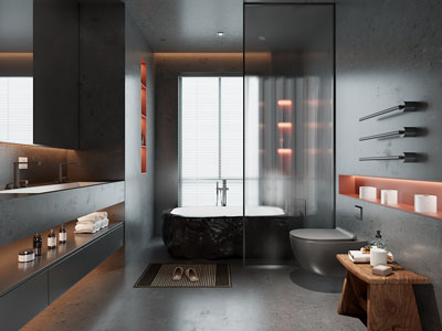 现代卫浴间 洗手间