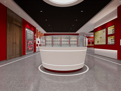 现代党建展厅展览3d模型 现代党建展厅展览