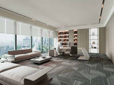 现代董事长 总经理办公室3d模型 现代董事长 总经理办公室