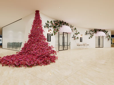 现代植物花卉美陈 展厅