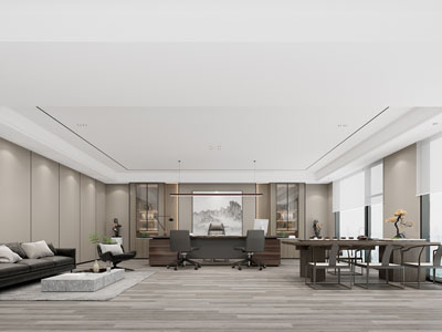 现代董事长 总经理办公室3d模型 现代董事长 总经理办公室