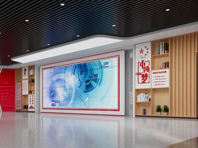 现代展厅 文化墙