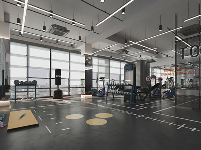 现代健身房3d模型 现代健身房