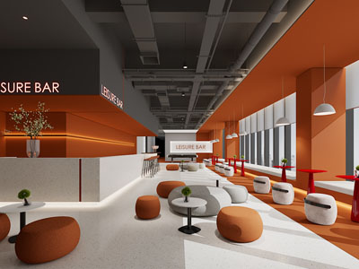 现代公司茶水间 休闲区 洽谈区3d模型 现代公司茶水间 休闲区 洽谈区