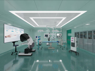 现代医院智能机器微创手术室3d模型 现代医院智能机器微创手术室