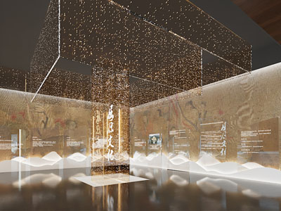 现代古代名人展厅展览3d模型 现代古代名人展厅展览