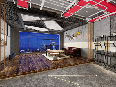 现代自行车展厅 专卖店3d模型 现代自行车展厅 专卖店