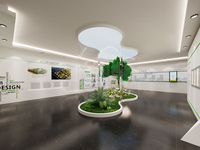 现代展厅展览3d模型 现代展厅展览