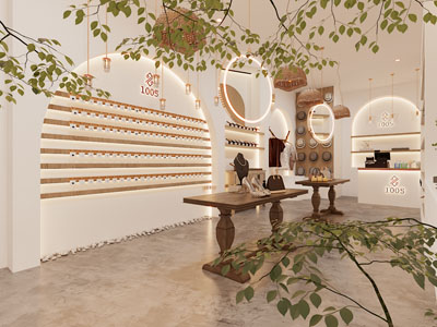 现代中古风轻奢珠宝首饰专卖店