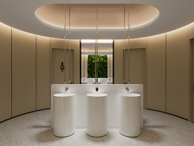 现代轻奢卫生间 洗手间3d模型 现代轻奢卫生间 洗手间