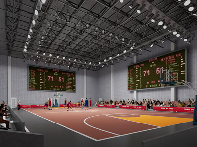 现代体育馆 篮球馆3d模型 现代体育馆 篮球馆
