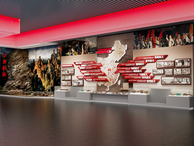 现代红军长征展厅展览3d模型 现代红军长征展厅展览