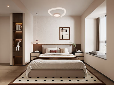 现代中古风卧室