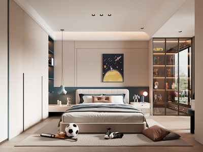 现代卧室 儿童房 男孩房