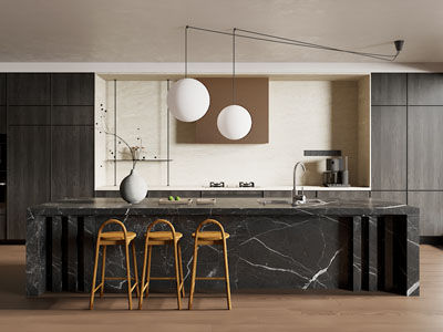 现代中岛台厨房