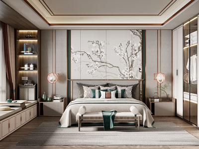 新中式卧室