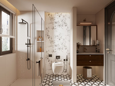 法式卫浴间 洗手间