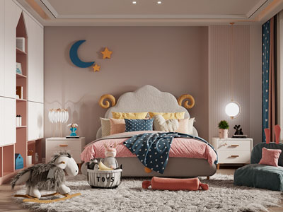 现代卧室 儿童房