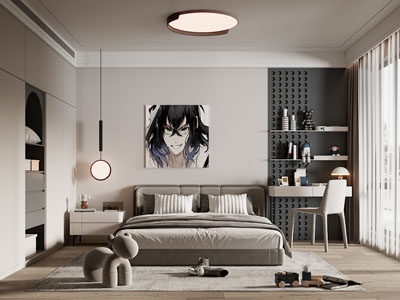 现代卧室 儿童房 男孩房