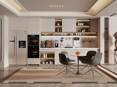 现代茶水间3d模型 现代茶水间