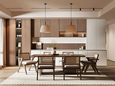 现代中古风餐厅