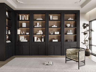 法式书房 书柜