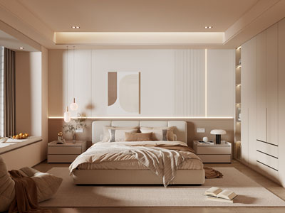 现代奶油风卧室