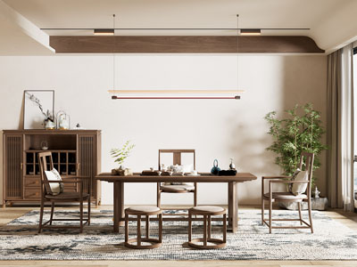 新中式中古风茶室