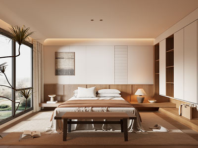 现代中古风卧室