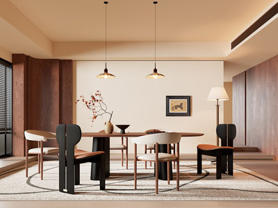 现代中古风餐厅