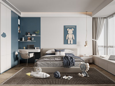 现代儿童房 卧室 男孩房