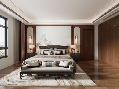 新中式中古风卧室