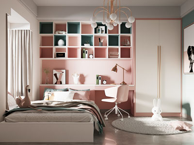 现代轻奢卧室 女儿房 儿童房