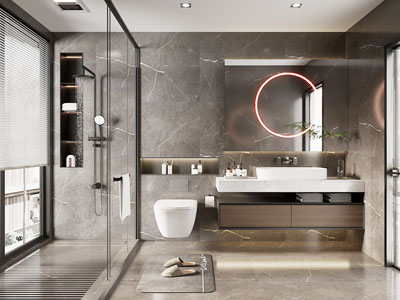 现代卫浴间 洗手间