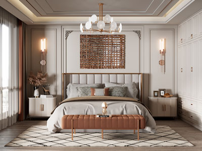 现代轻奢卧室