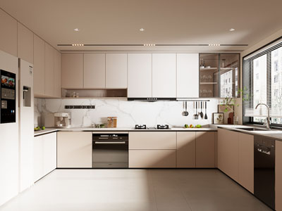 现代奶油风厨房