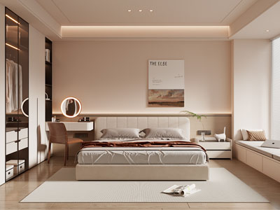 现代奶油风客厅