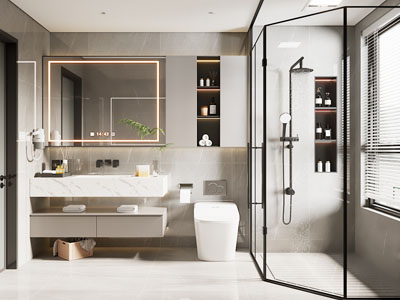 现代洗手间 卫浴间