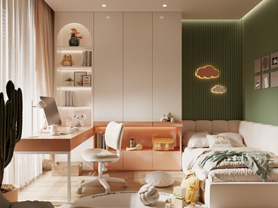 现代卧室 儿童房