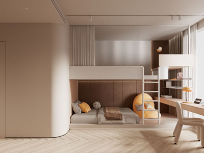 现代儿童房 卧室