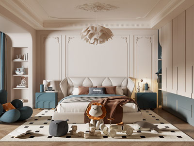 法式卧室 儿童房 男孩房