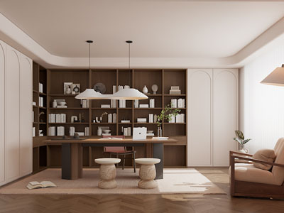 新中式中古风书房