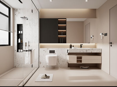 现代卫浴间 洗手间