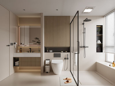 现代卫浴间 洗手间